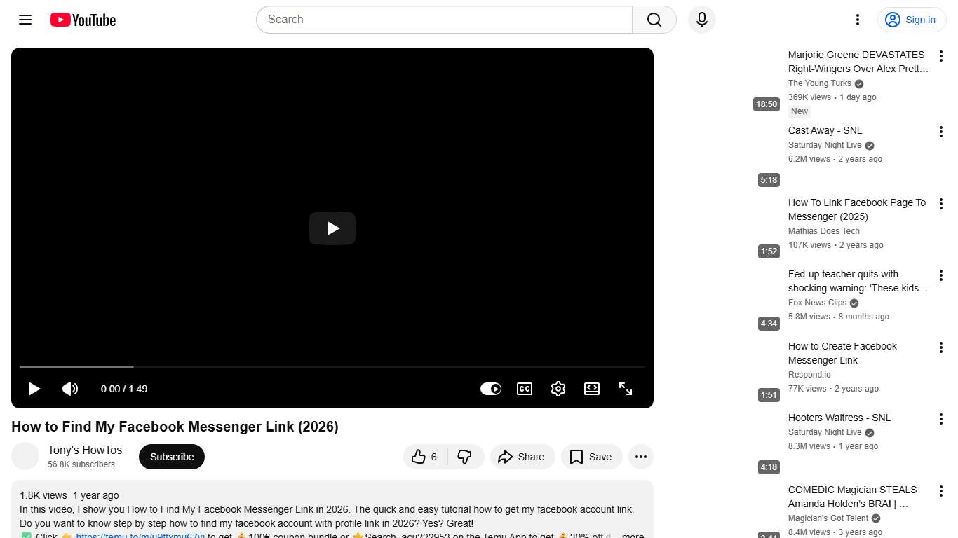 How to Find My Facebook Messenger Link (2026) - YouTube